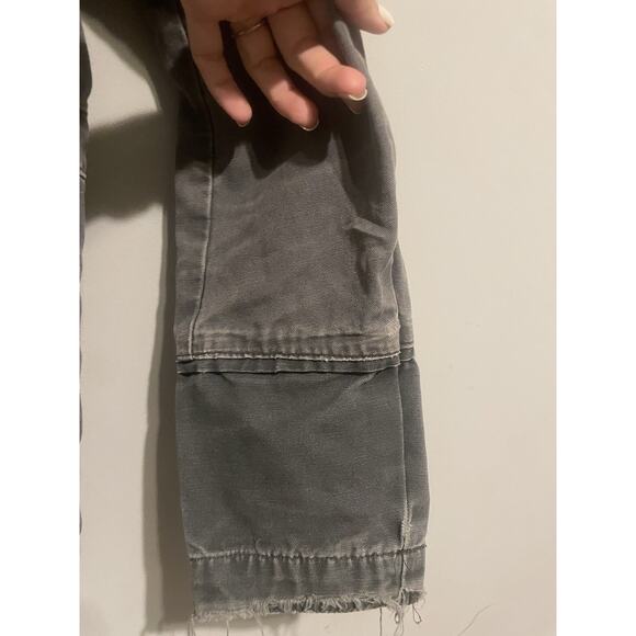 Nice‎ Collective Gray Distressed Utility jacket Small - Picture 12 of 13